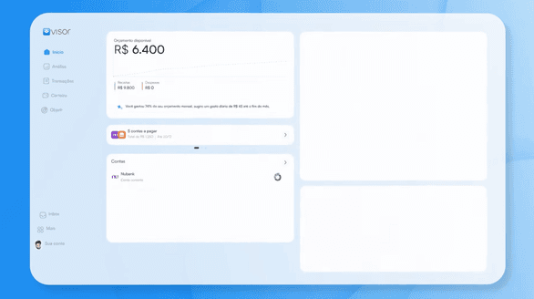 Visor analyzing bank accounts with AI