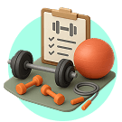 Health and fitness category icon in Visor