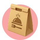 Food and delivery category icon in Visor