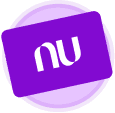 Nubank logo, connected to Visor through Open Finance